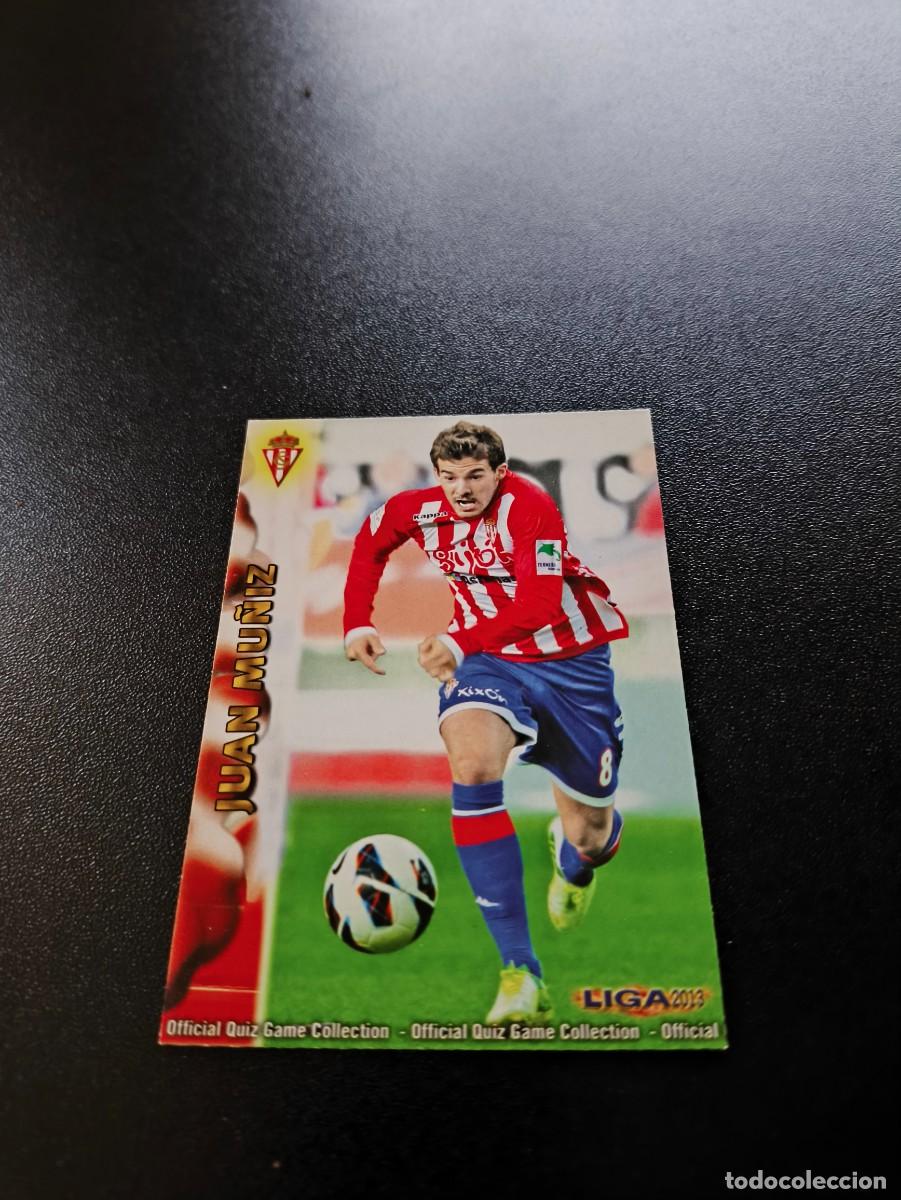Cromos de F&uacute;tbol: 741 JUAN MU&Ntilde;IZ SPORTING DE GIJON MUNDICROMO LIGA 2012 2013 12 13 PLATINUM NO PANINI ESTE