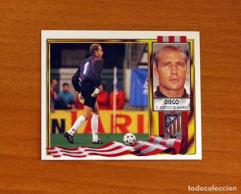 Cartes &agrave; collectionner de Football: Atletico de Madrid - Diego - BAJA - Ediciones Este Liga 1995-1996, 95-96 - Nunca Pegado