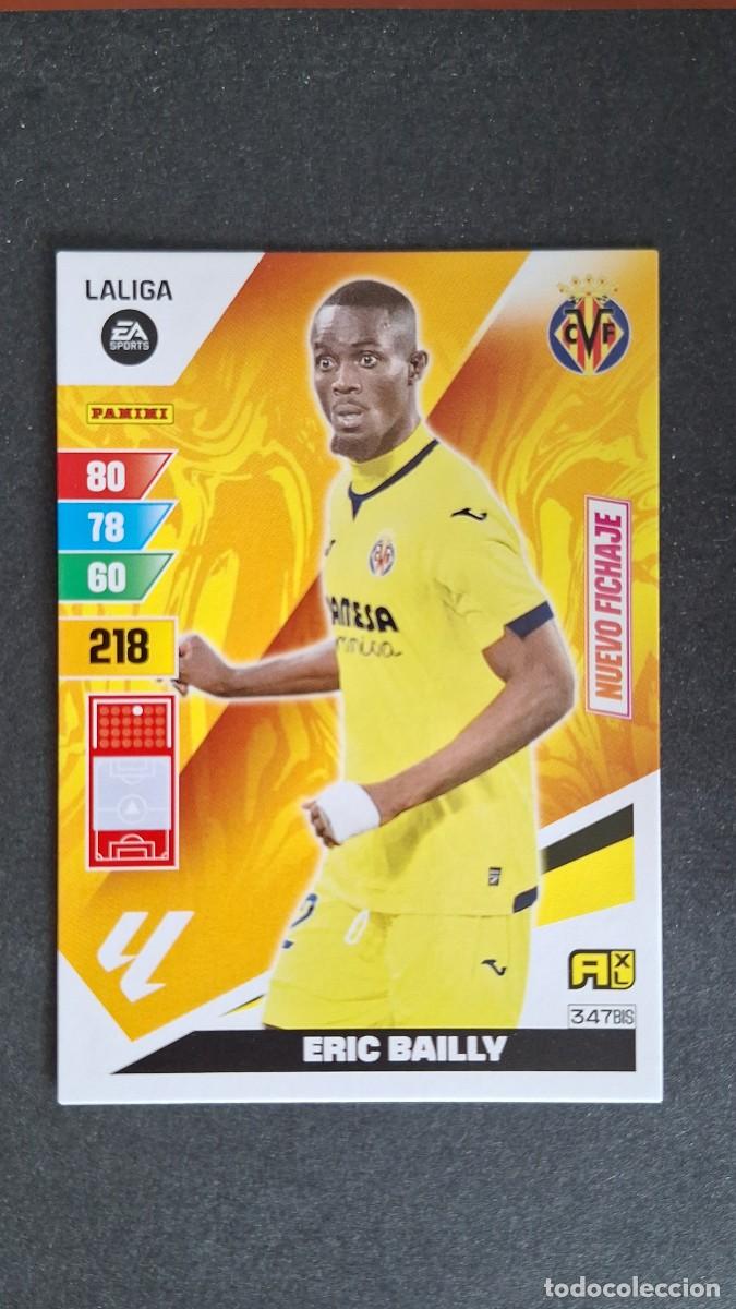 Cartes &agrave; collectionner de Football: L1 ERIC BAILLY VILLARREAL C. F. 347 BIS NUEVO FICHAJE ADRENALYN XL LIGA 2023/2024 23 24 PANINI