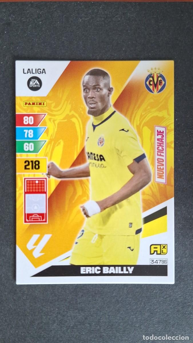Cartes &agrave; collectionner de Football: L1 ERIC BAILLY VILLARREAL C. F. 347 BIS NUEVO FICHAJE ADRENALYN XL LIGA 2023/2024 23 24 PANINI