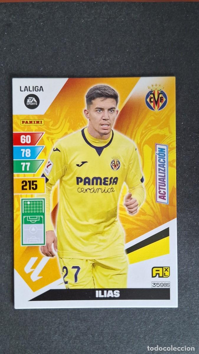 Football Stickers: L1 ILIAS VILLARREAL C. F. 359 BIS ACTUALIZACION ADRENALYN XL LIGA 2023/2024 23 24 PANINI