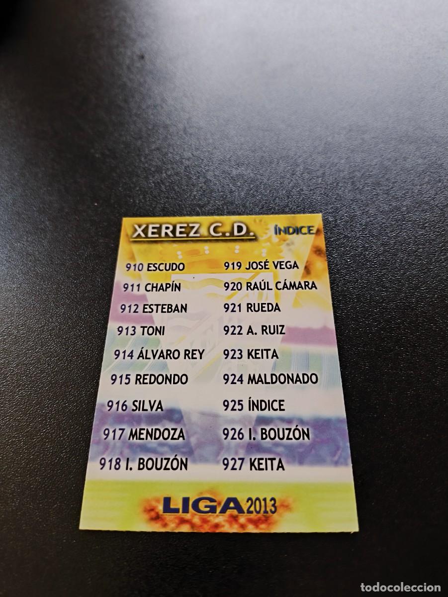 Cromos de F&uacute;tbol: 925 INDICE XEREZ MUNDICROMO LIGA 2012 2013 12 13 PLATINUM NO PANINI ESTE