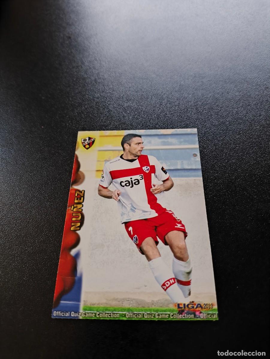 Cromos de F&uacute;tbol: 934 NU&Ntilde;EZ HUESCA MUNDICROMO LIGA 2012 2013 12 13 PLATINUM NO PANINI ESTE