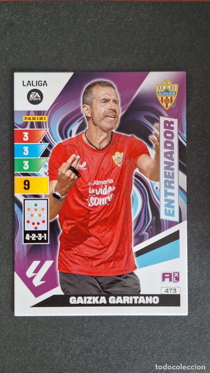 Cromos de F&uacute;tbol: L3 GAIZKA GARITANO ENTRENADOR U. D. ALMERIA 473 ADRENALYN XL LIGA 2023/2024 23 24 PANINI