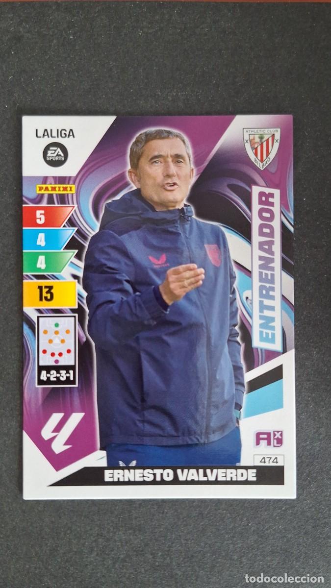 Cromos de F&uacute;tbol: L3 ERNESTO VALVERDE ENTRENADOR ATHLETIC CLUB DE BILBAO 474 ADRENALYN XL LIGA 2023/2024 23 24 PANINI