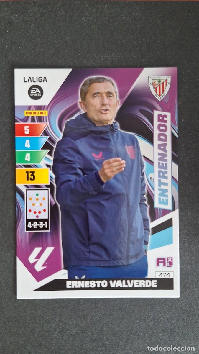 Cromos de F&uacute;tbol: L3 ERNESTO VALVERDE ENTRENADOR ATHLETIC CLUB DE BILBAO 474 ADRENALYN XL LIGA 2023/2024 23 24 PANINI