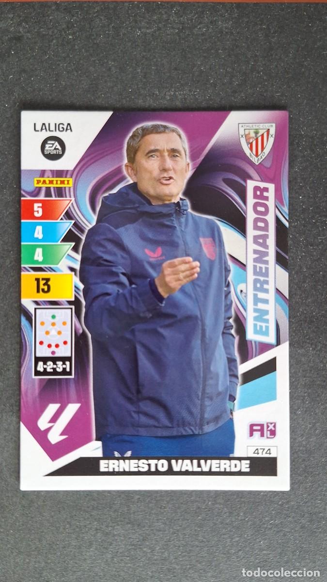 Cromos de F&uacute;tbol: L3 ERNESTO VALVERDE ENTRENADOR ATHLETIC CLUB DE BILBAO 474 ADRENALYN XL LIGA 2023/2024 23 24 PANINI