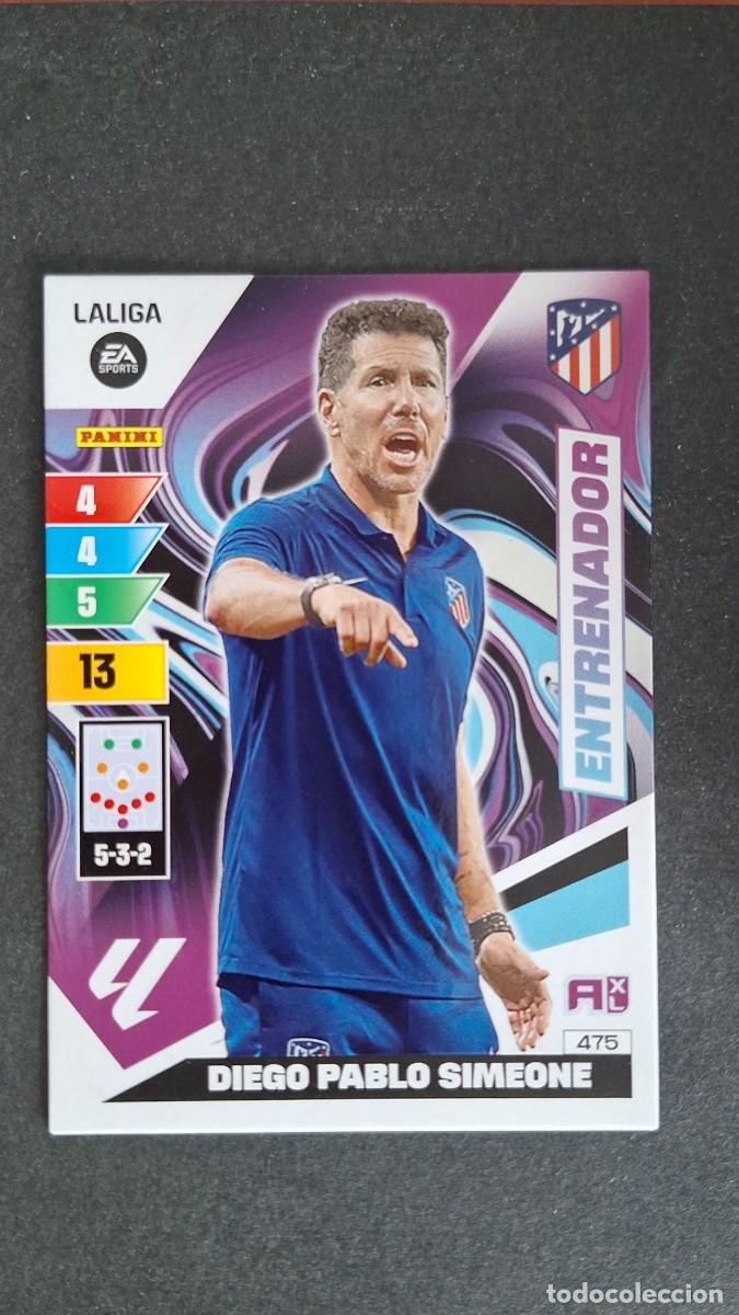 Cromos de F&uacute;tbol: L3 SIMEONE ENTRENADOR ATLETICO DE MADRID 475 ADRENALYN XL LIGA 2023/2024 23 24 PANINI