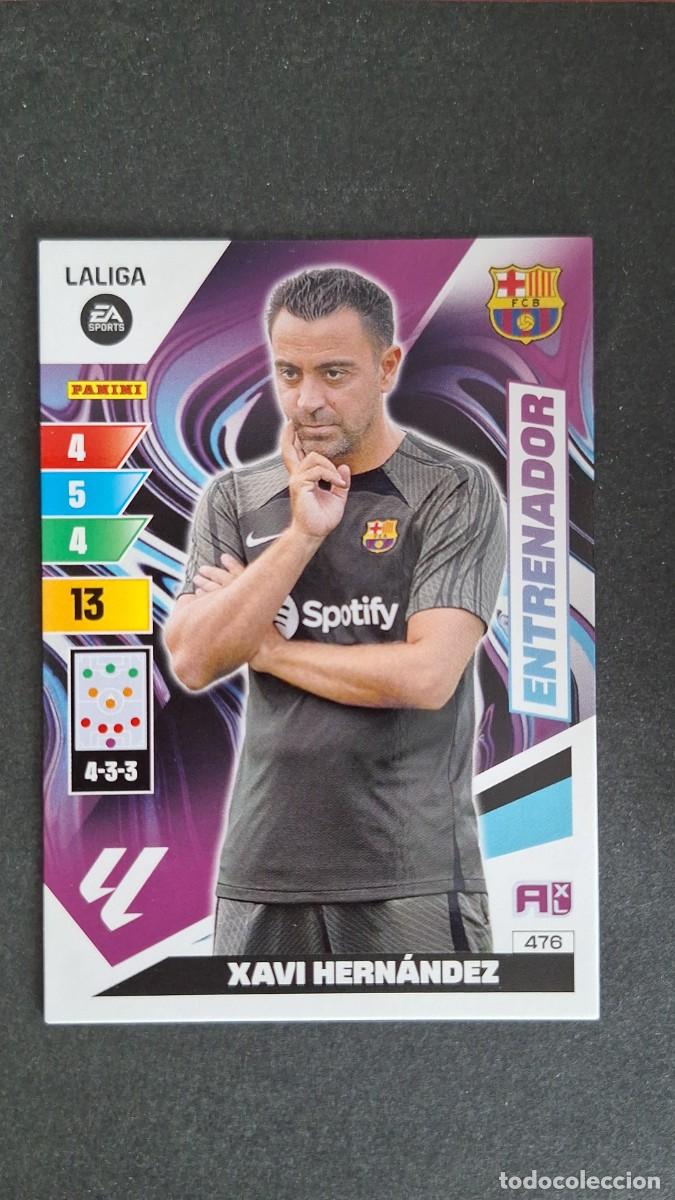 Cromos de F&uacute;tbol: L3 XAVI HERNANDEZ ENTRENADOR F. C. BARCELONA 476 ADRENALYN XL LIGA 2023/2024 23 24 PANINI