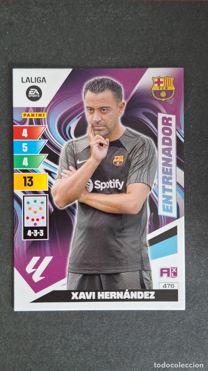 Cromos de F&uacute;tbol: L3 XAVI HERNANDEZ ENTRENADOR F. C. BARCELONA 476 ADRENALYN XL LIGA 2023/2024 23 24 PANINI