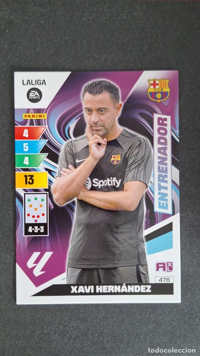 Cromos de F&uacute;tbol: L3 XAVI HERNANDEZ ENTRENADOR F. C. BARCELONA 476 ADRENALYN XL LIGA 2023/2024 23 24 PANINI