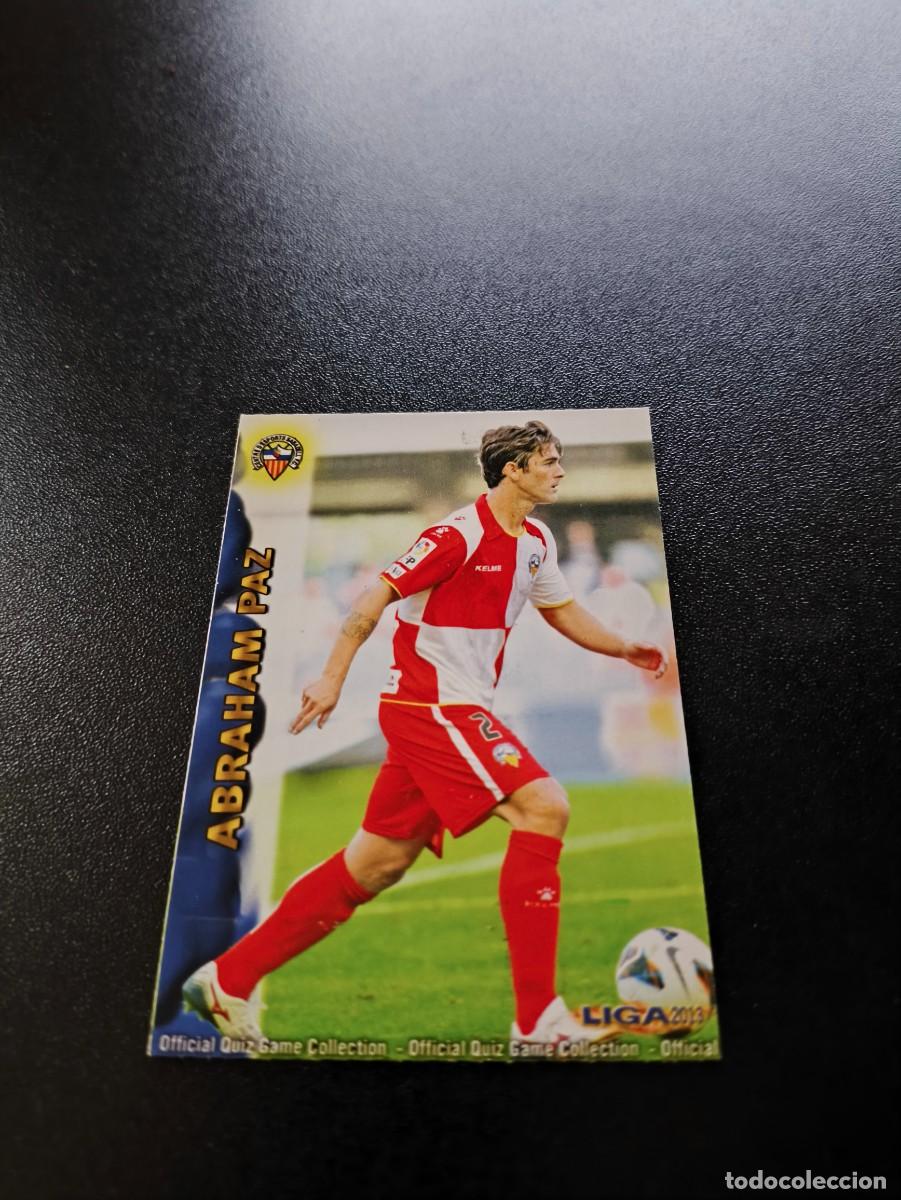 Cromos de F&uacute;tbol: 987 ABRAHAM PAZ SABADELL MUNDICROMO LIGA 2012 2013 12 13 PLATINUM NO PANINI ESTE