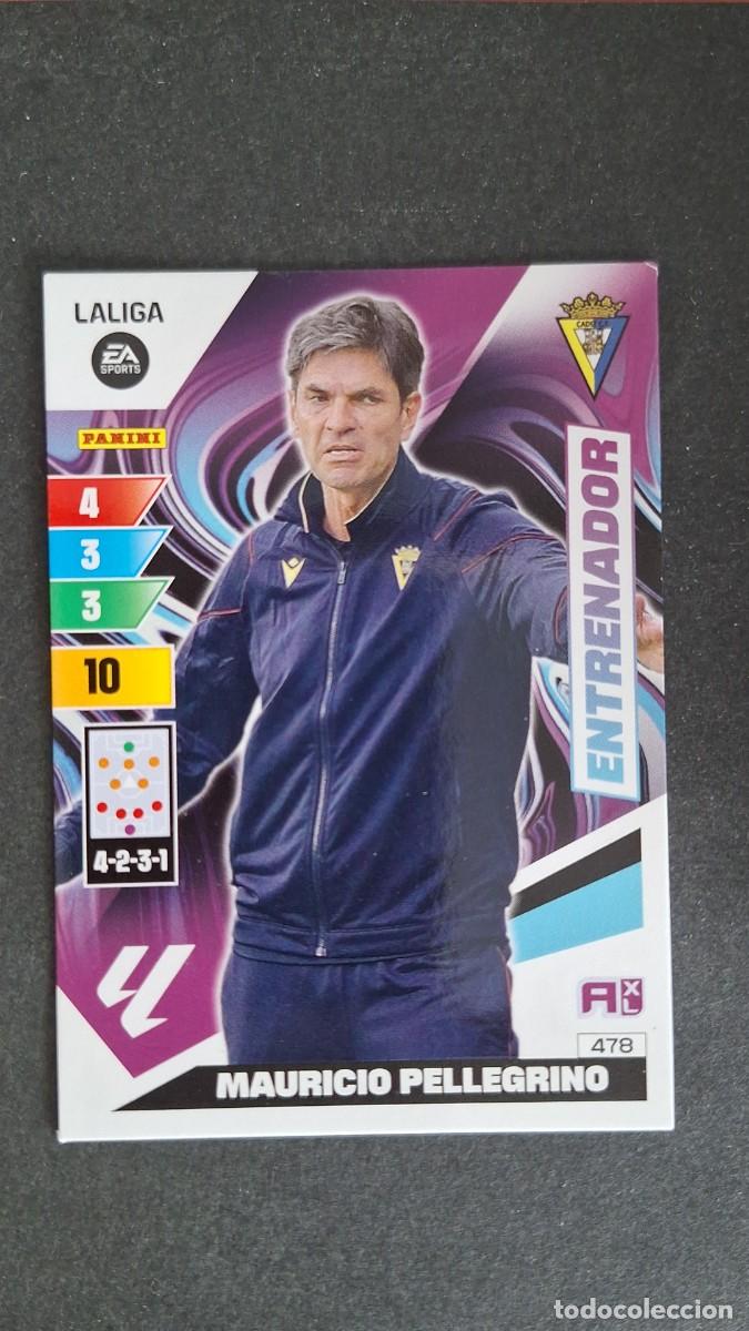 Cromos de F&uacute;tbol: L3 MAURICIO PELLEGRINO ENTRENADOR CADIZ C. F. 478 ADRENALYN XL LIGA 2023/2024 23 24 PANINI