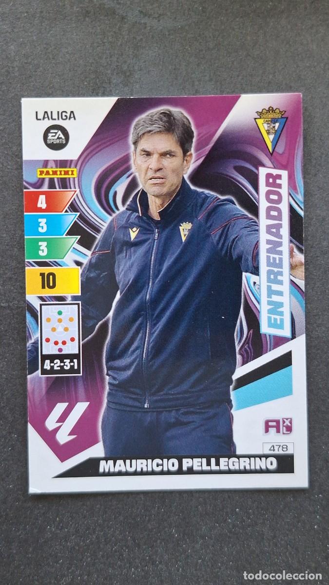 Cromos de F&uacute;tbol: L3 MAURICIO PELLEGRINO ENTRENADOR CADIZ C. F. 478 ADRENALYN XL LIGA 2023/2024 23 24 PANINI