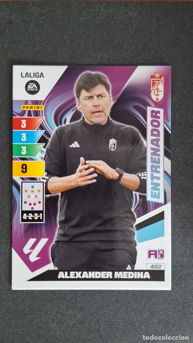 Cromos de F&uacute;tbol: L3 ALEXANDER MEDINA ENTRENADOR GRANADA C. F. 482 ADRENALYN XL LIGA 2023/2024 23 24 PANINI