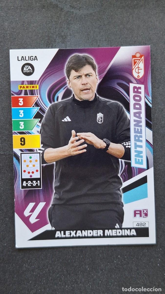 Cromos de F&uacute;tbol: L3 ALEXANDER MEDINA ENTRENADOR GRANADA C. F. 482 ADRENALYN XL LIGA 2023/2024 23 24 PANINI