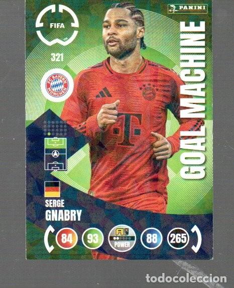 Cromos de F&uacute;tbol: CROMO DE XL ADRENALYN Y PANINI FIFA 2026 FC. BAYERN M&Uuml;NCHEN N&ordm; 321 SERGE GNABRY