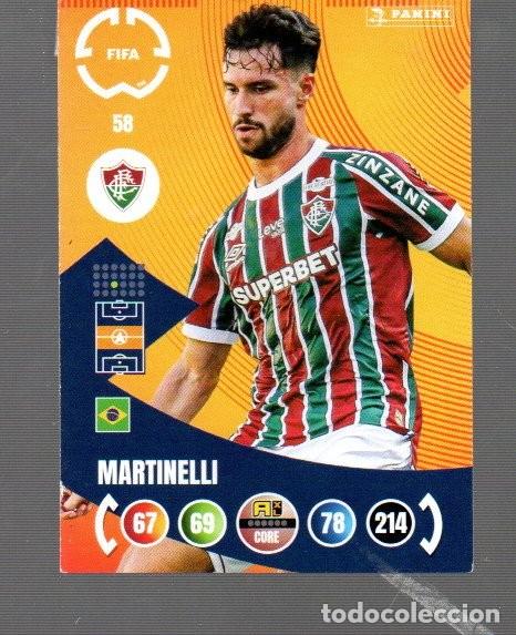 Cromos de F&uacute;tbol: CROMO DE XL ADRENALYN Y PANINI FIFA 2026 N&ordm; 58 MARTINELLI