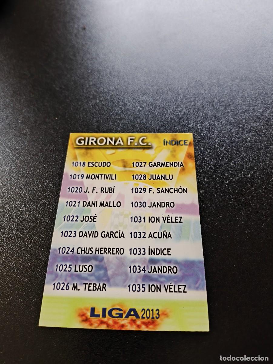 Cromos de F&uacute;tbol: 1033 INDICE GIRONA MUNDICROMO LIGA 2012 2013 12 13 PLATINUM NO PANINI ESTE