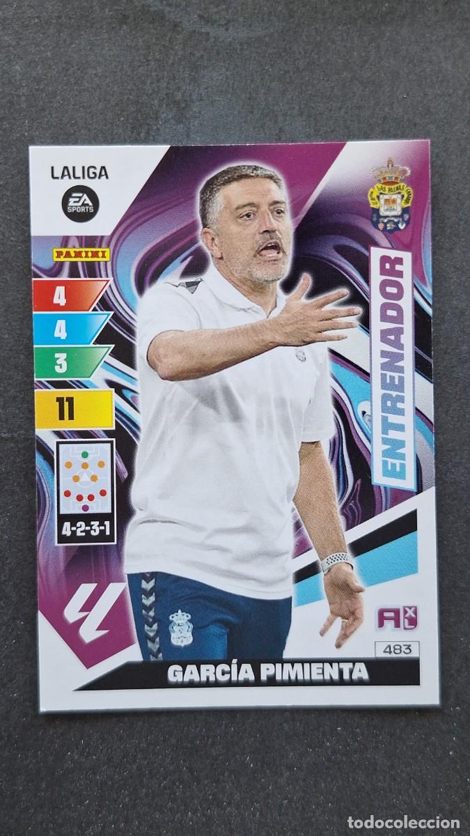 Cromos de F&uacute;tbol: L1 GARCIA PIMIENTA ENTRENADOR U. D. LAS PALMAS 483 ADRENALYN XL LIGA 2023/2024 23 24 PANINI