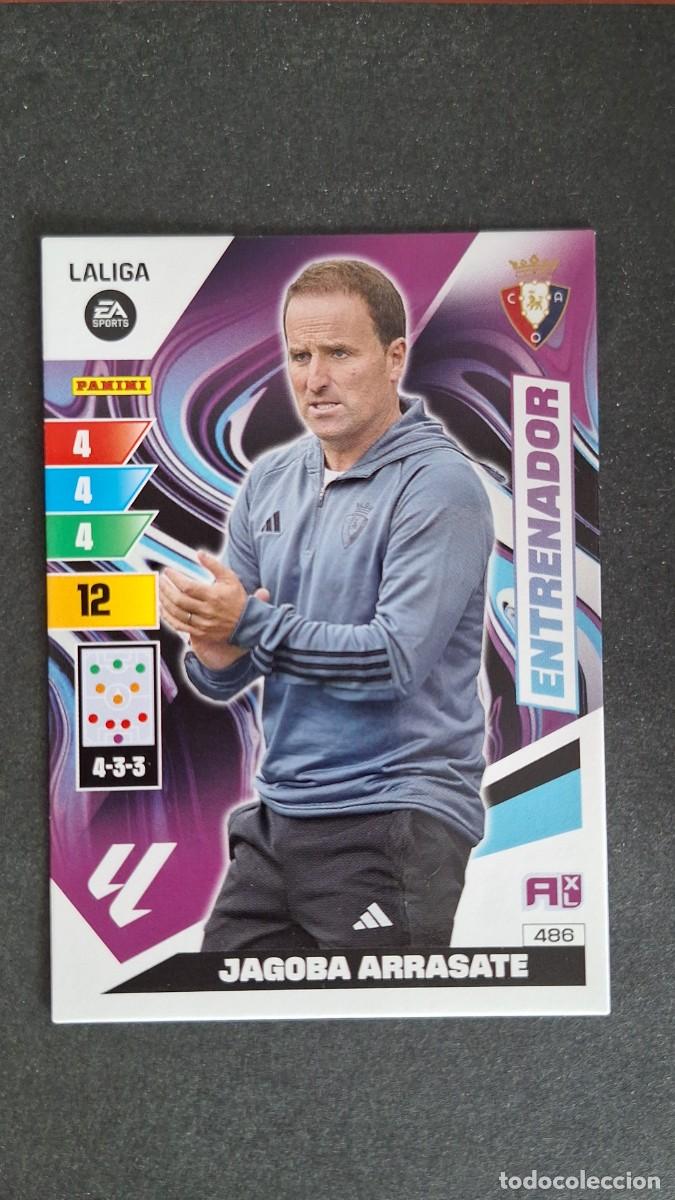 Figurine di Calcio: L1 JAGOBA ARRASATE ENTRENADOR C. A. OSASUNA 486 ADRENALYN XL LIGA 2023/2024 23 24 PANINI
