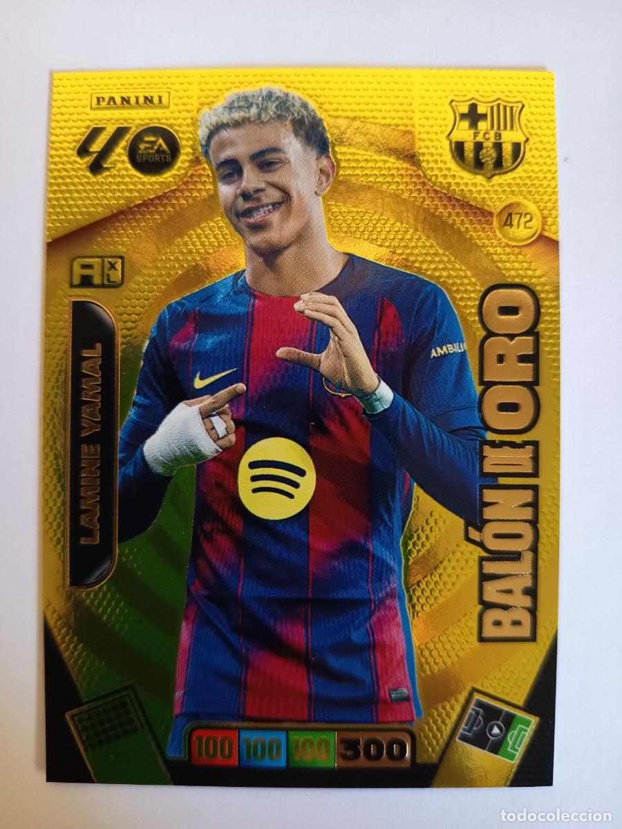 Figurine di Calcio: CARD 472 LAMINE YAMAL BAL&Oacute;N DE ORO BARCELONA BAR&Ccedil;A SPAIN - ADRENALYN XL LIGA 2025 2026 25 26 PANINI