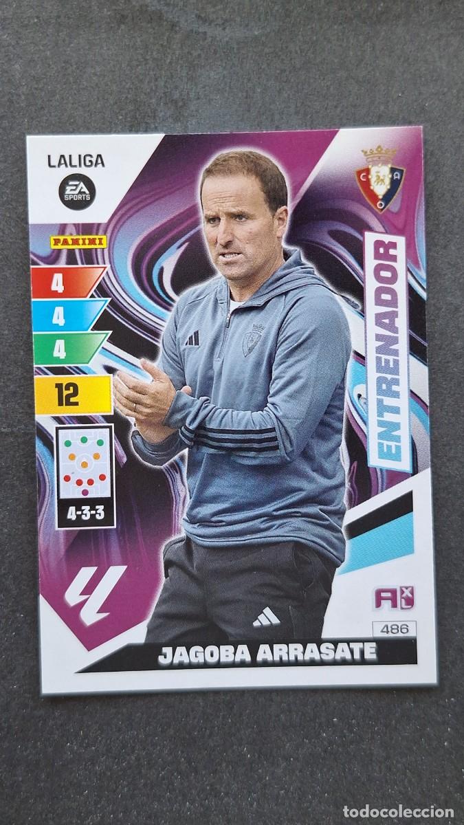 Figurine di Calcio: L1 JAGOBA ARRASATE ENTRENADOR C. A. OSASUNA 486 ADRENALYN XL LIGA 2023/2024 23 24 PANINI