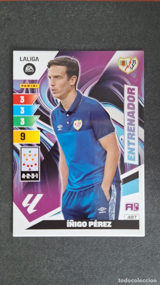 Figurine di Calcio: L1 I&Ntilde;IGO PEREZ ENTRENADOR RAYO VALLECANO 487 ADRENALYN XL LIGA 2023/2024 23 24 PANINI