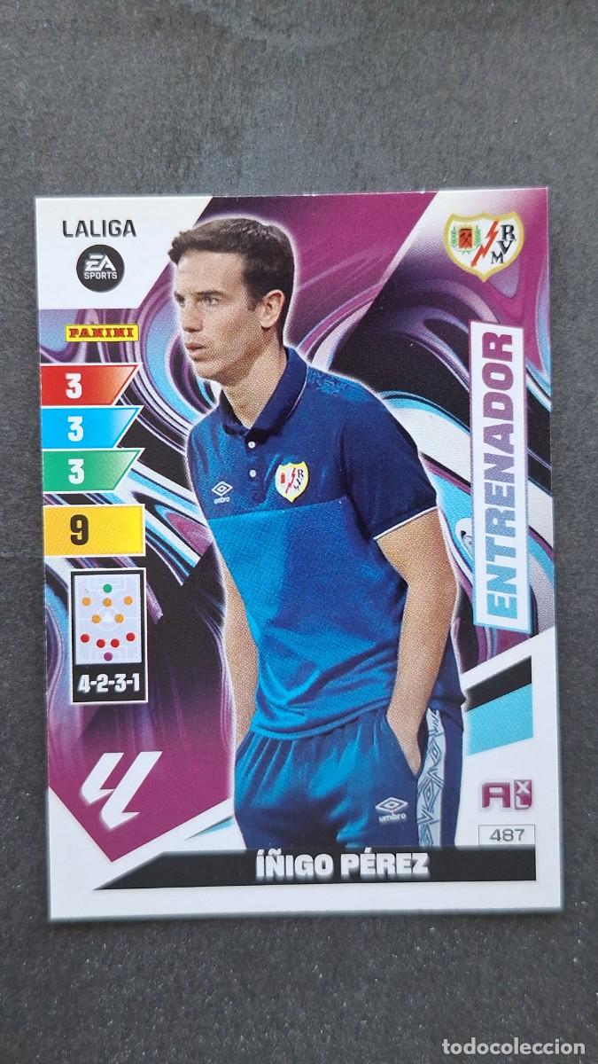 Figurine di Calcio: L1 I&Ntilde;IGO PEREZ ENTRENADOR RAYO VALLECANO 487 ADRENALYN XL LIGA 2023/2024 23 24 PANINI