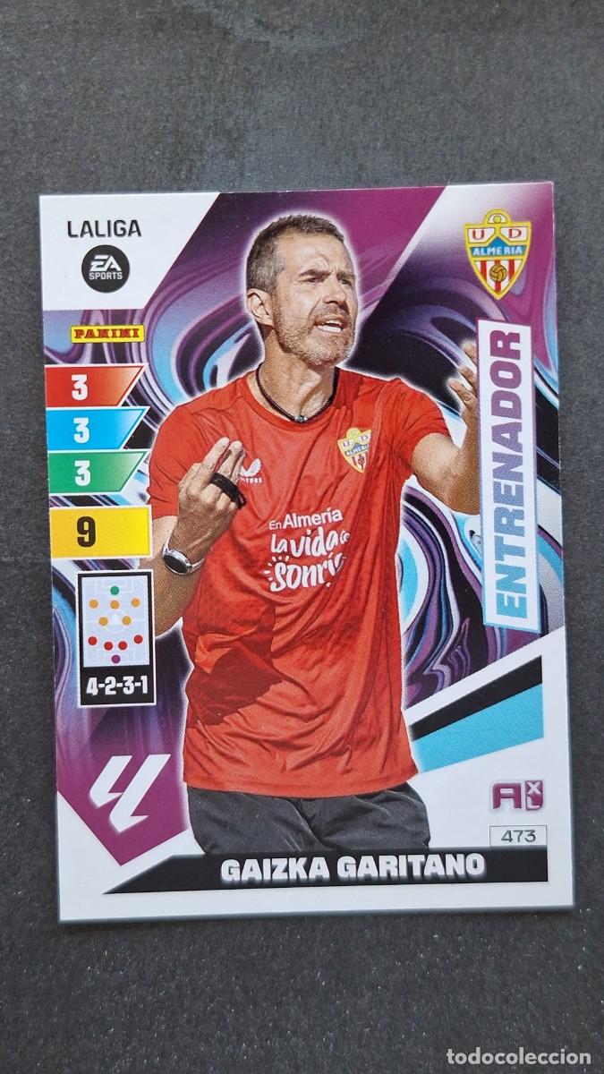 Cromos de F&uacute;tbol: L3 GAIZKA GARITANO ENTRENADOR U. D. ALMERIA 473 ADRENALYN XL LIGA 2023/2024 23 24 PANINI