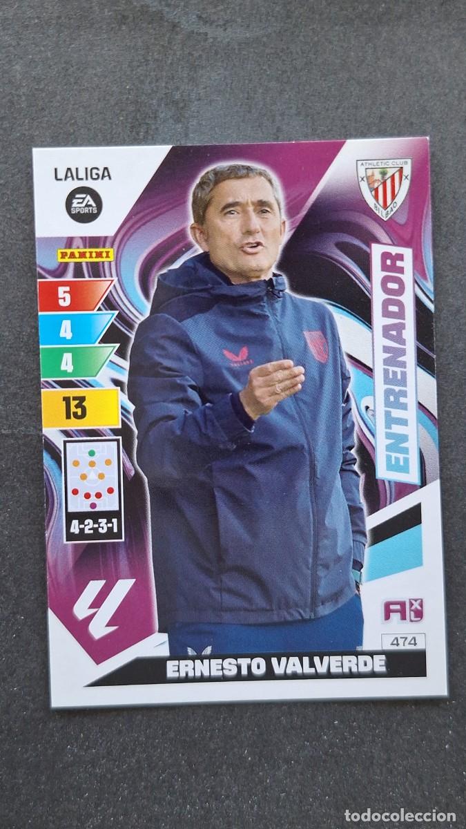 Cromos de F&uacute;tbol: L3 ERNESTO VALVERDE ENTRENADOR ATHLETIC CLUB DE BILBAO 4734ADRENALYN XL LIGA 2023/2024 23 24 PANINI
