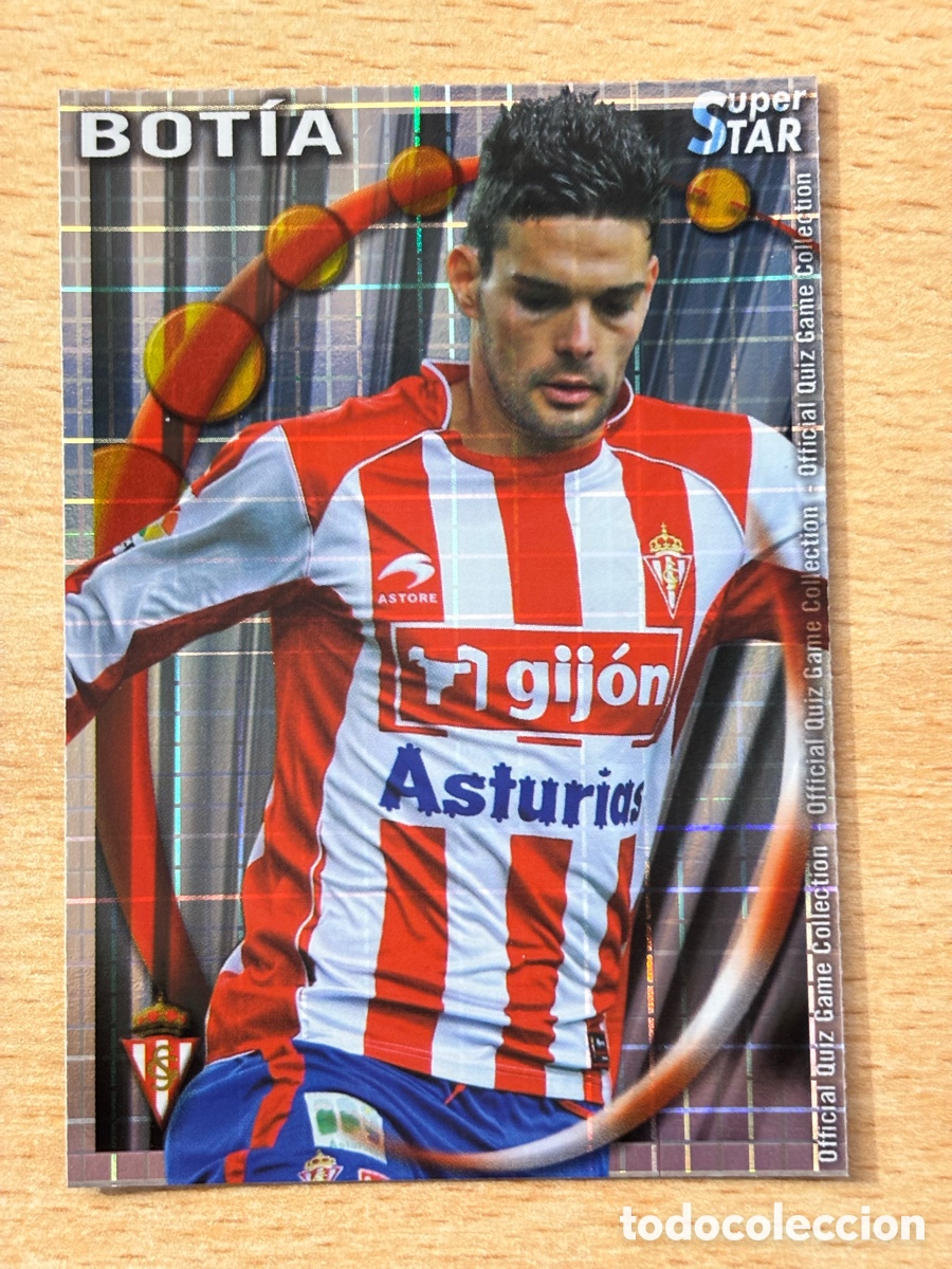 Fu&szlig;ball-Sticker: # 402 Bot&iacute;a Sporting de Gij&oacute;n Mundicromo 2011 Superstar cuadros