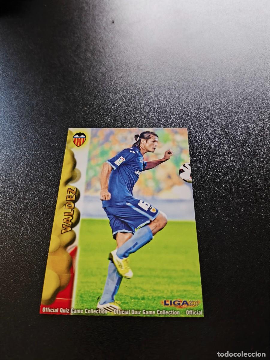 Fu&szlig;ball-Sticker: 1114 NELSON VALDEZ VALENCIA ULTIMA HORA UH MUNDICROMO LIGA 2012 2013 12 13 PLATINUM NO PANINI ESTE