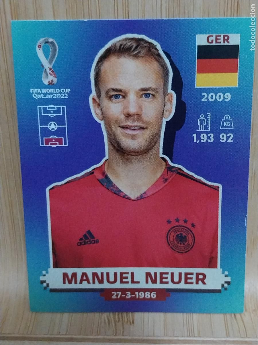 Cromos de F&uacute;tbol: NEUER ALEMANIA GER 3 * QATAR 2022 PANINI CROMO SIN PEGAR NUNCA ORIGINAL **