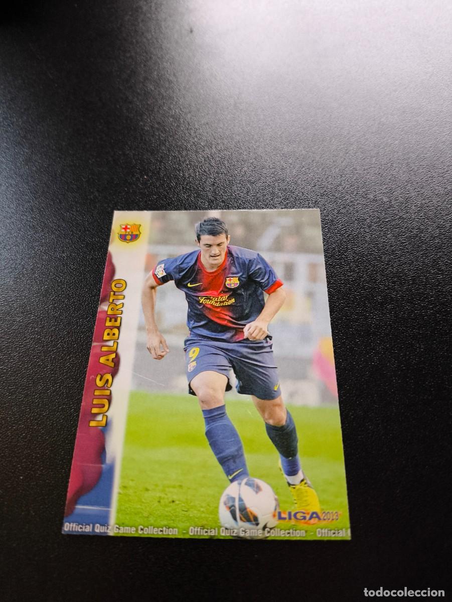 Cromos de F&uacute;tbol: 1208 LUIS ALBERTO BARCELONA B ULTIMA HORA UH MUNDICROMO LIGA 2012 2013 12 13 PLATINUM NO PANINI ESTE