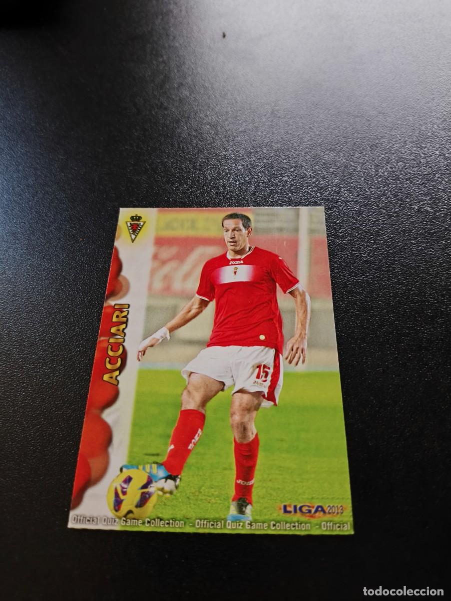 Cromos de Futebol: 1221 ACCIARI MURCIA ULTIMA HORA UH MUNDICROMO LIGA 2012 2013 12 13 PLATINUM NO PANINI ESTE