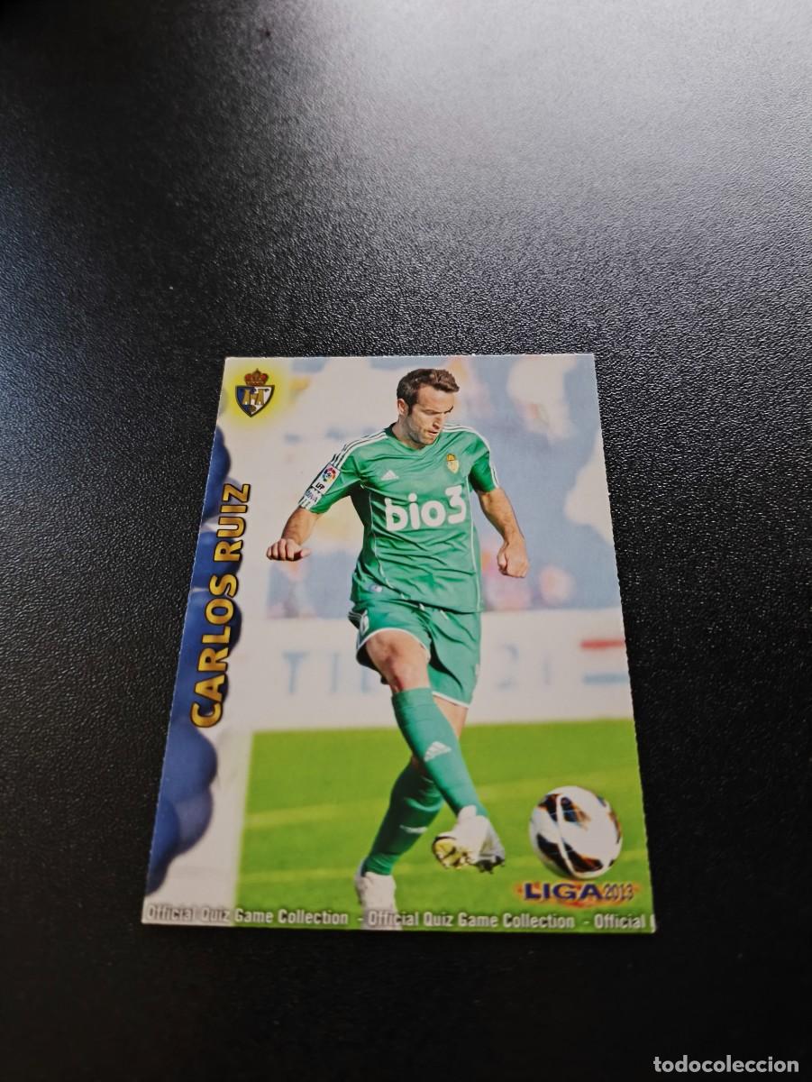 Football Stickers: 1242 CARLOS RUIZ PONFERRADINA ULTIMA HORA UH MUNDICROMO LIGA 2012 2013 12 13 PLATINUM NO PANINI ESTE