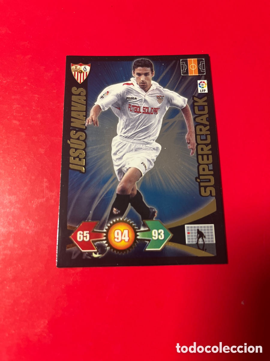 Fu&szlig;ball-Sticker: JESUS NAVAS SEVILLA N&ordm; 415 SUPERCRACK ADRENALYN 2009 2010 PANINI XL 09 10 CROMO FUTBOL