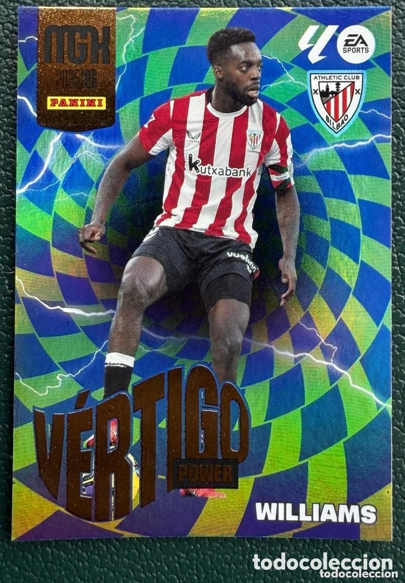 Football Stickers: P386 WILLIAMS ATHLETIC DE BILBAO VERTIGO POWER FICHAS ALBUM MEGACRACKS 2025 2026 MGK 25 26