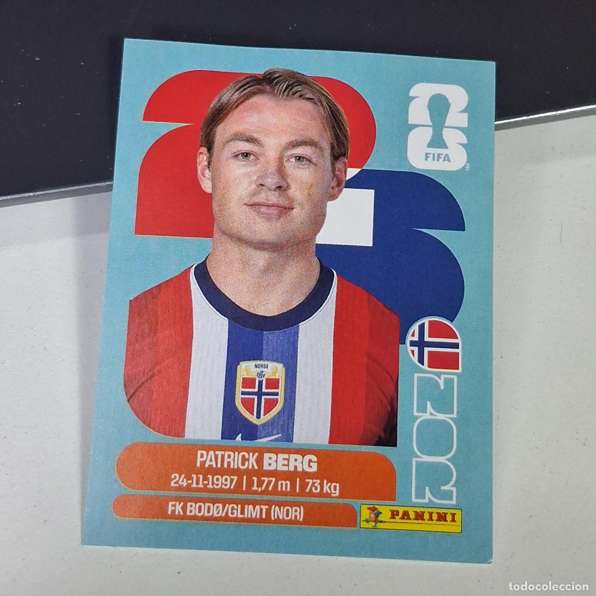 Cromos de Futebol: A27 NOR14 PATRICK BERG 14 NORUEGA NORWAY NOR MUNDIAL FIFA WORLD CUP 2026 STICKER PANINI