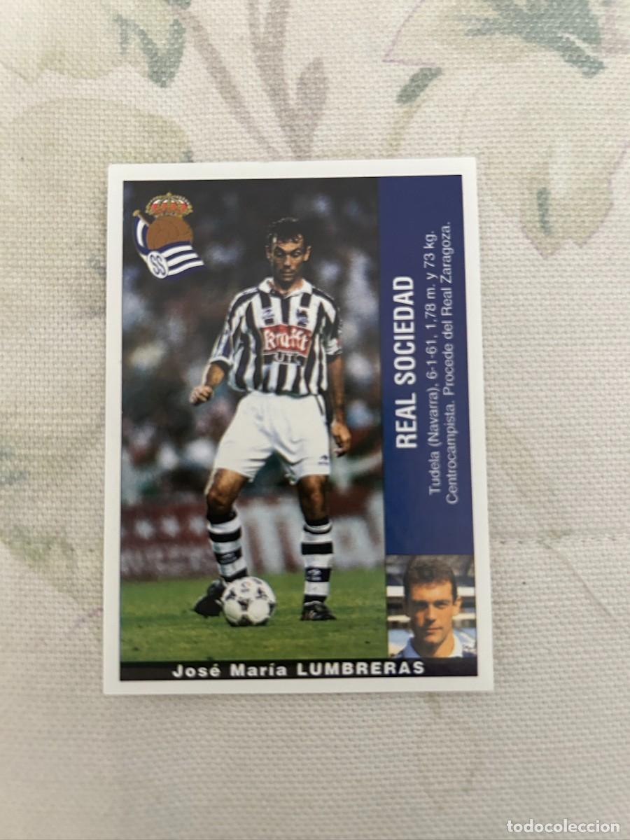 Fu&szlig;ball-Sticker: LUMBRERAS REAL SOCIEDAD PANINI 95 96 NUEVO