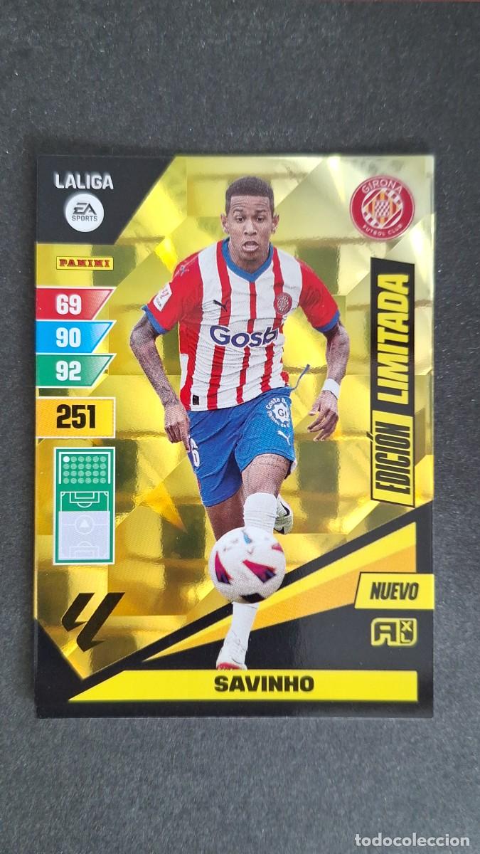 Cartes &agrave; collectionner de Football: L1 SAVINHO GIRONA F. C. NUEVO EDICION LIMITADA ADRENALYN XL LIGA 2023/2024 23 24 PANINI