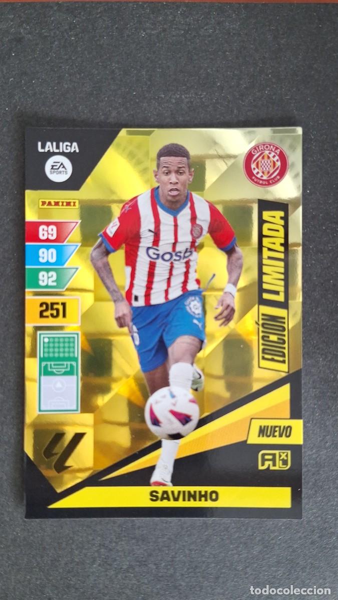 Cartes &agrave; collectionner de Football: L1 SAVINHO GIRONA F. C. NUEVO EDICION LIMITADA ADRENALYN XL LIGA 2023/2024 23 24 PANINI