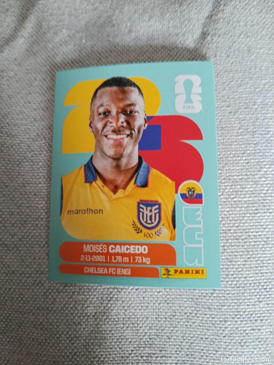 Cartes &agrave; collectionner de Football: Panini Mundial 2026 Estados Unidos-Mexico. 9- Caicedo. Ecuador. Nunca pegado.