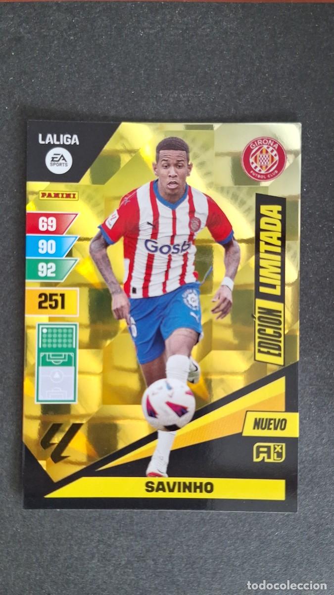 Cartes &agrave; collectionner de Football: L1 SAVINHO GIRONA F. C. NUEVO EDICION LIMITADA ADRENALYN XL LIGA 2023/2024 23 24 PANINI