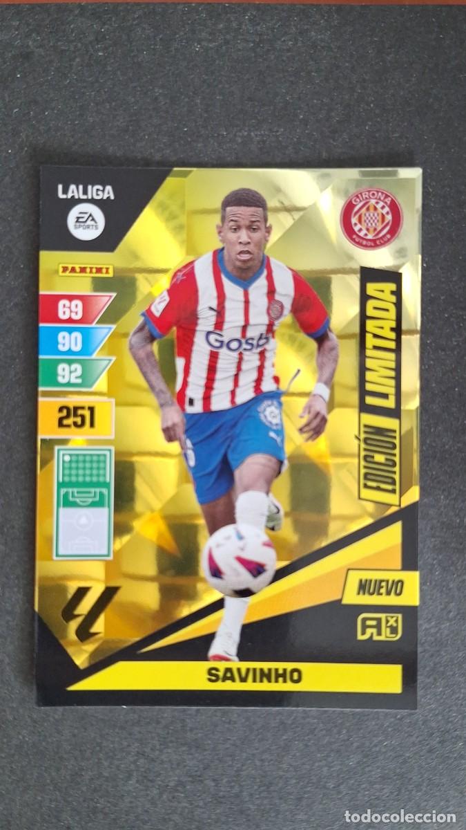 Cromos de F&uacute;tbol: L1 SAVINHO GIRONA F. C. NUEVO EDICION LIMITADA ADRENALYN XL LIGA 2023/2024 23 24 PANINI