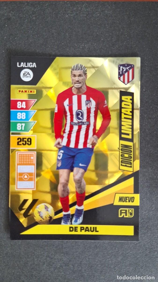Cromos de F&uacute;tbol: L1 DE PAUL ATLETICO DE MADRID NUEVO EDICION LIMITADA ADRENALYN XL LIGA 2023/2024 23 24 PANINI