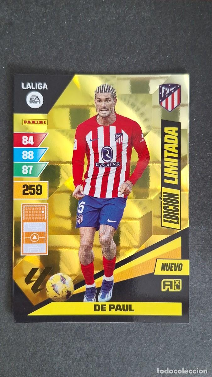 Cromos de F&uacute;tbol: L1 DE PAUL ATLETICO DE MADRID NUEVO EDICION LIMITADA ADRENALYN XL LIGA 2023/2024 23 24 PANINI