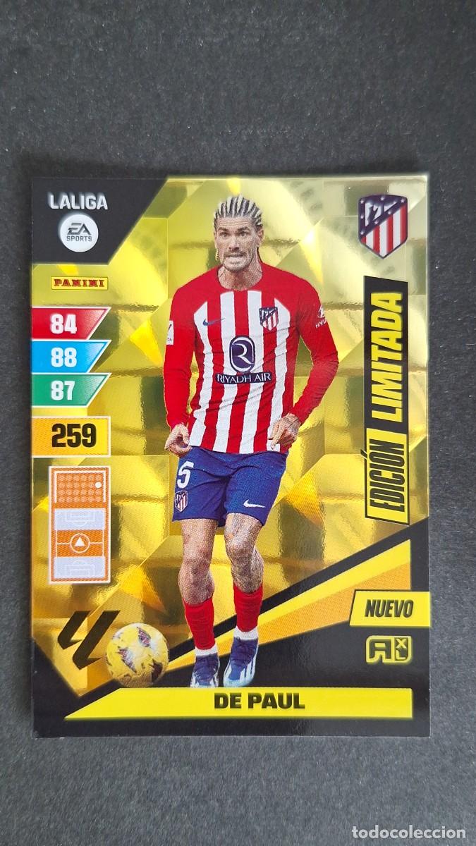 Cromos de F&uacute;tbol: L1 DE PAUL ATLETICO DE MADRID NUEVO EDICION LIMITADA ADRENALYN XL LIGA 2023/2024 23 24 PANINI