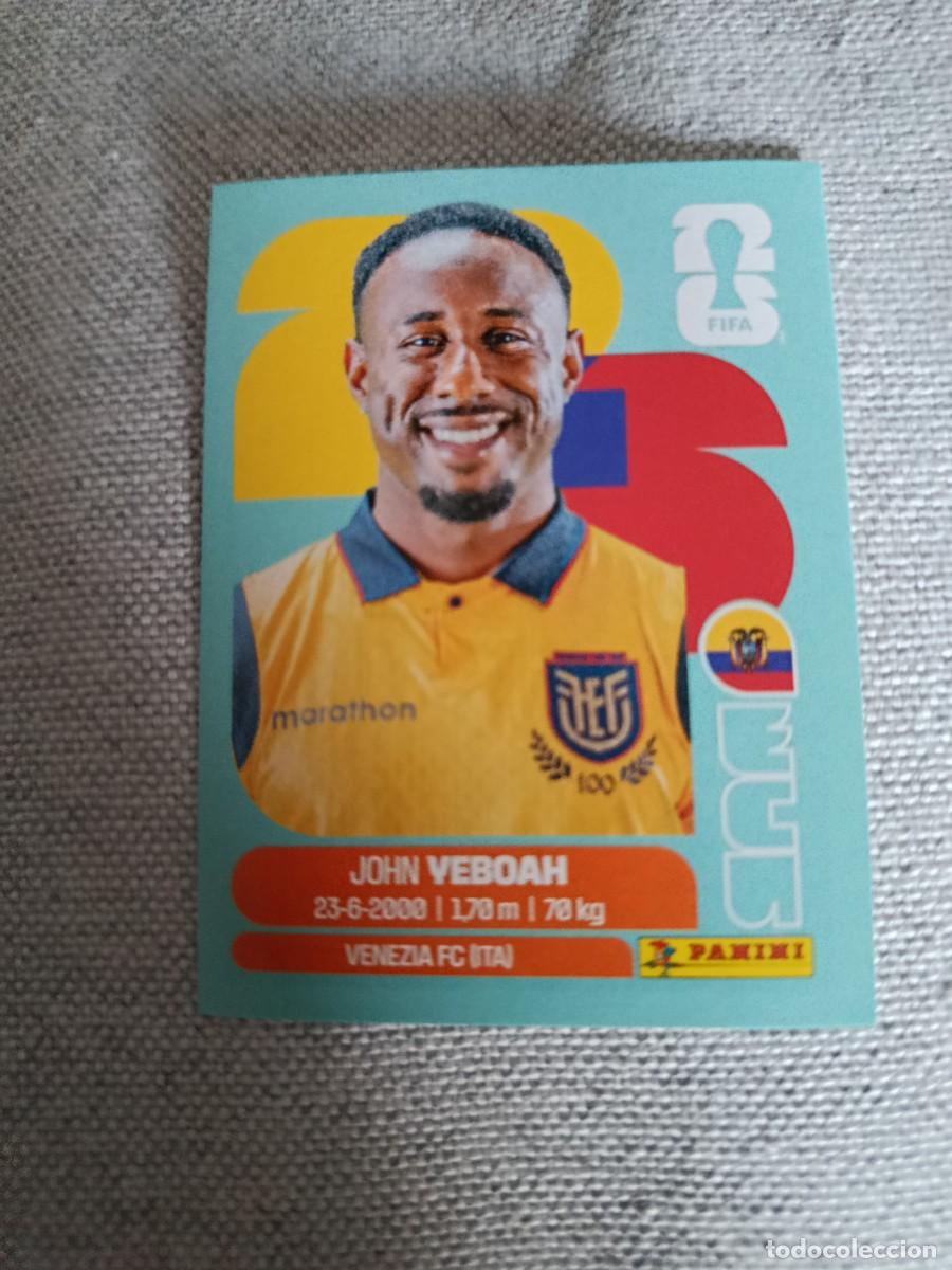 Cromos de F&uacute;tbol: Panini Mundial 2026 Estados Unidos-Mexico. 14- Veboah. Ecuador. Nunca pegado.
